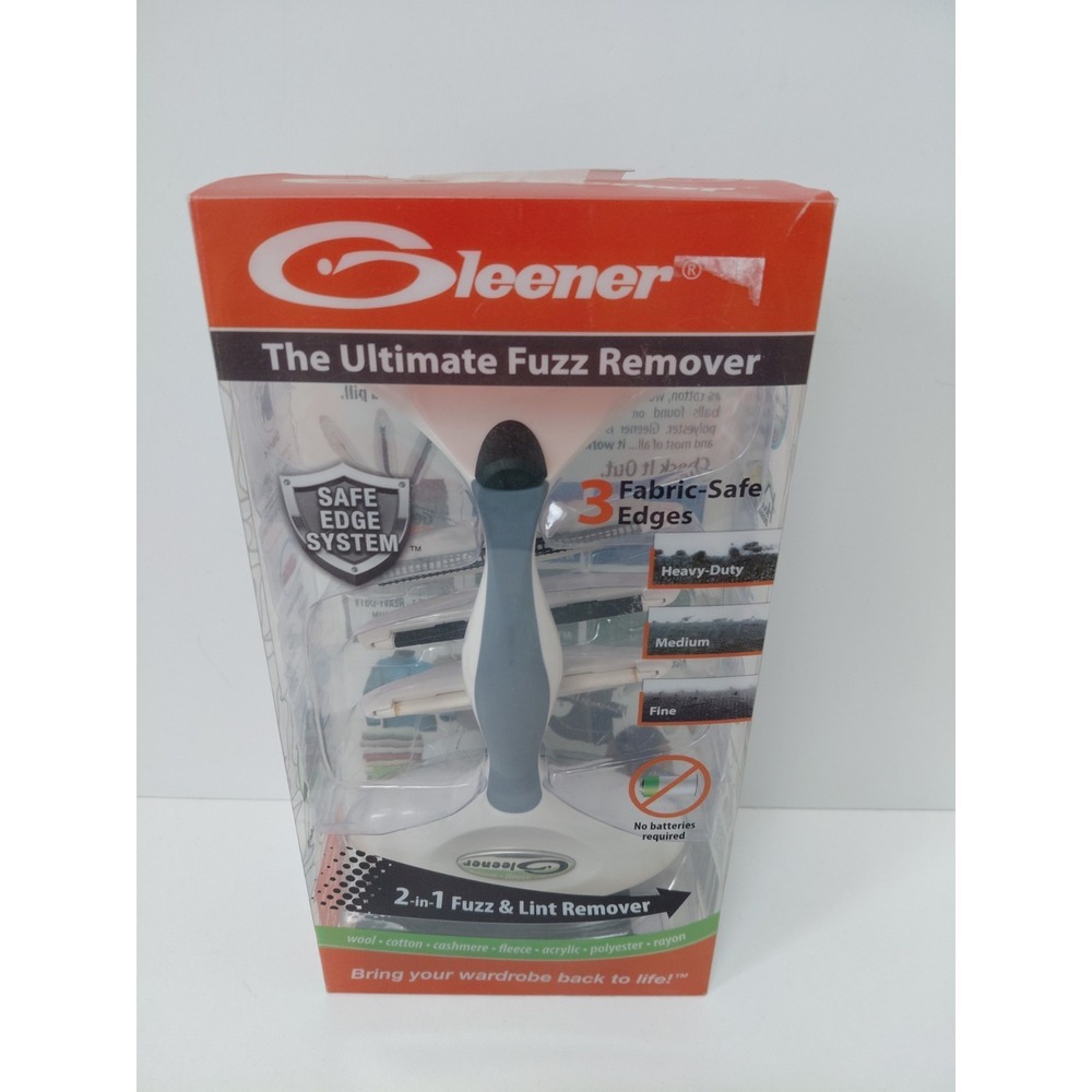 NEW Gleener Ultimate Fuzz Remover Fabric Lint Brush Free Shipping As Seen‎ On TV